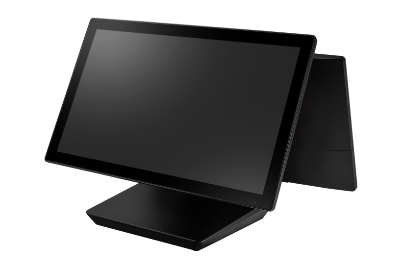 15.6 Ultra-Slim POS Terminal with 11th Gen Intel<sup>®</sup> Core™ i3-1115G4E, 8GB RAM, 256GB SSD, FHD, Black with Stand